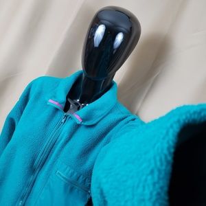 Vintage 90s Blue and Pink Patagonia Zip-up Fleece